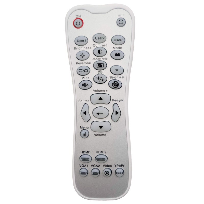 INTECHING BR-3003B Projector Remote Control for Optoma GT1080Darbee, GT1080, HD141X, HD142X, HD143X, HD144X, HD26BR, HD27, HD27HDR, HD28DSE, HD29Darbee, HD39Darbee, UHD40, UHD50, UHD550X, UHD60, UHZ65 - Image 1